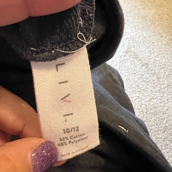 Livi Active Blue and White Sweatpants Relaxed Fit - Picture 3 of 3